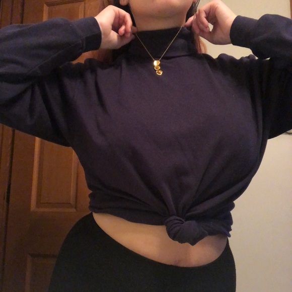 Stefano Basics Purple Turtleneck - Picture 2 of 4